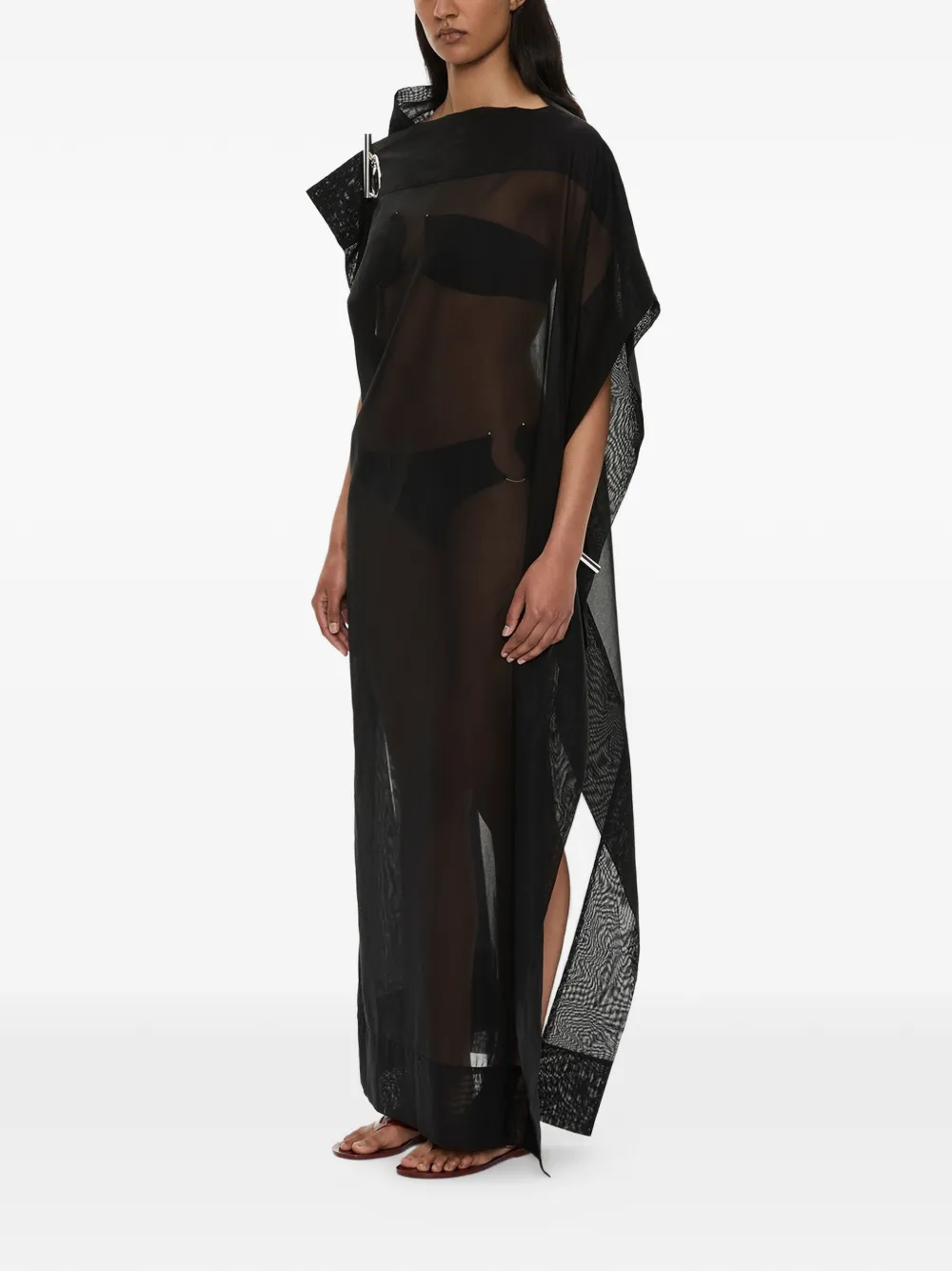  Christopher Esber Vestido Largo Anchor - Negro 