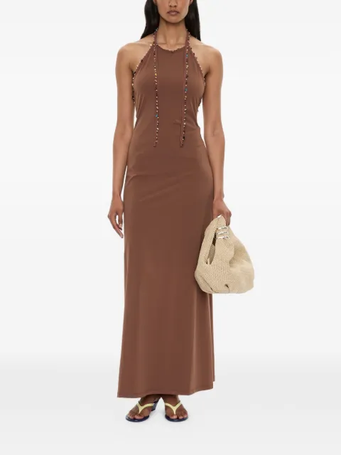 Christopher Esber Beach Quartz halterneck long dress
