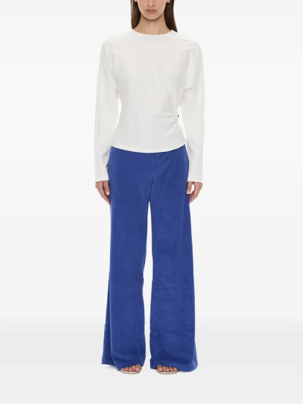 Christopher Esber Looped Back Orbit Long Trousers in Blue