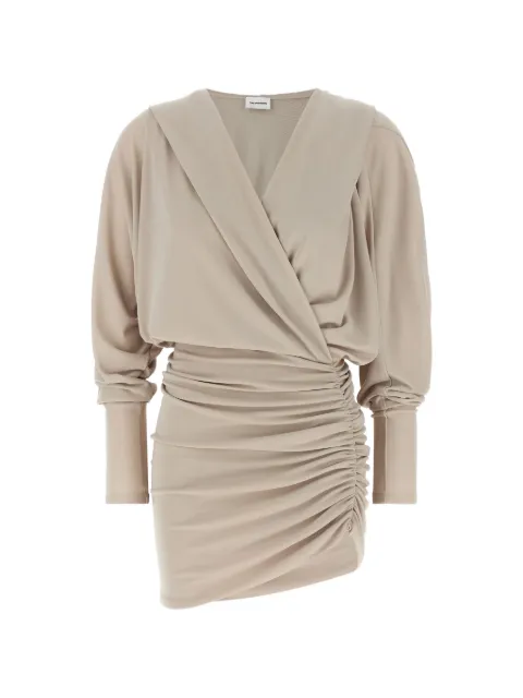 THE ANDAMANE Grace hooded ruched mini dress