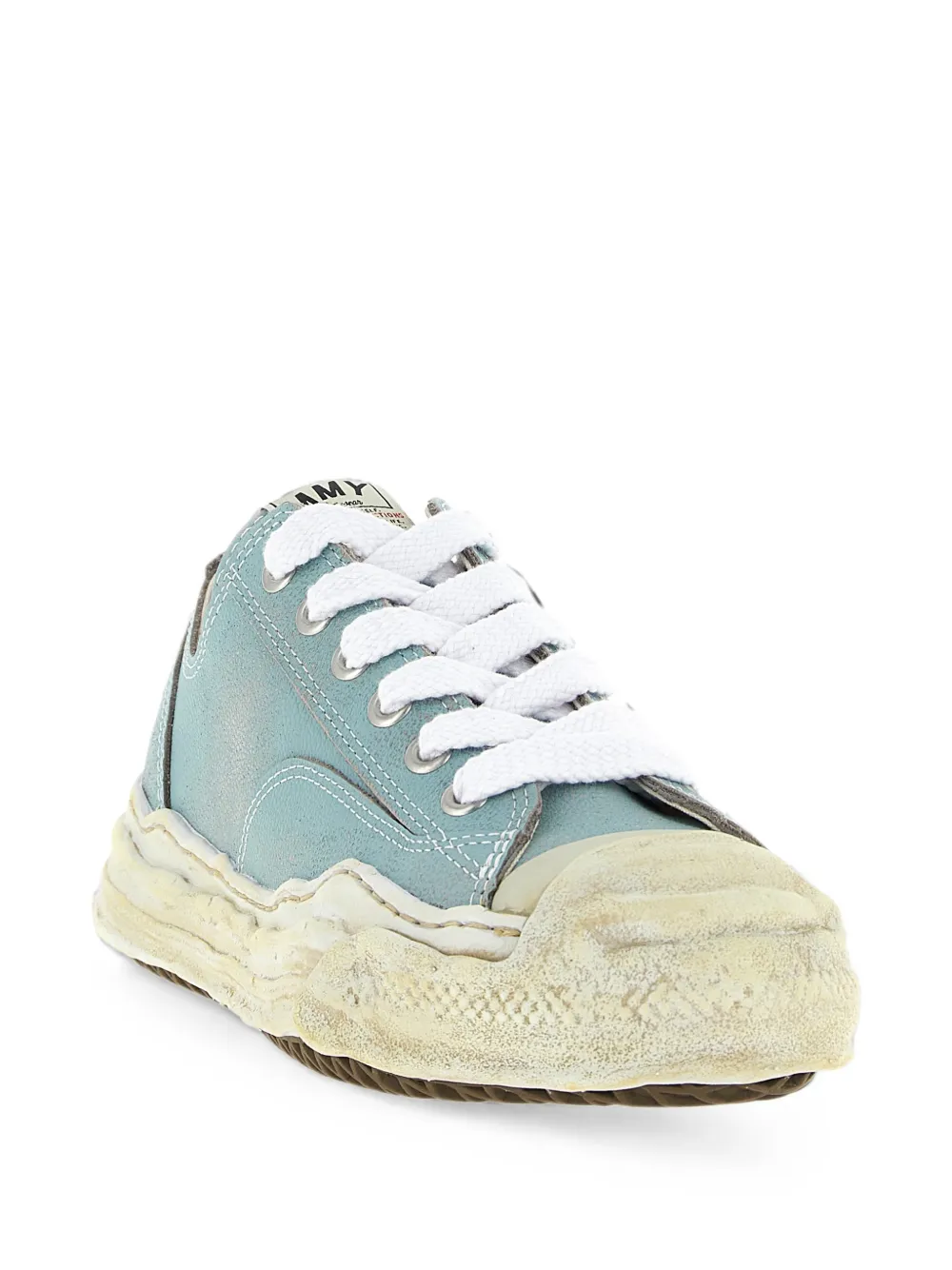 Maison MIHARA YASUHIRO Hank leather sneakers Blauw