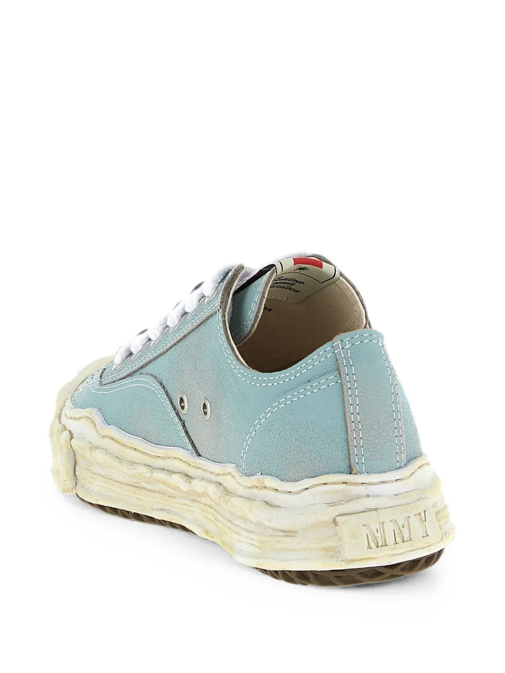 Maison MIHARA YASUHIRO Hank leather sneakers Blauw