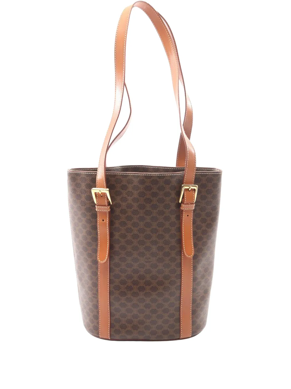 Celine Pre-Owned 20th Century Macadam Coated Canvas tote bag - Marrone