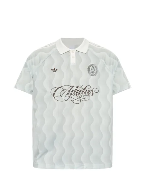 adidas Summer Glow wave-pattern polo shirt