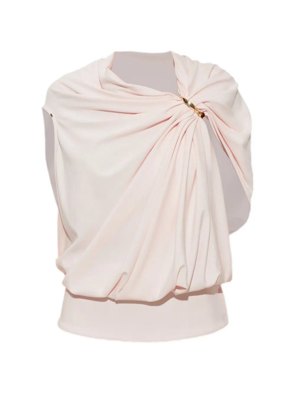 Sportmax draped metal-ring blouse - Rosa