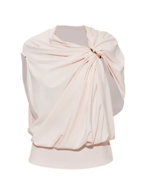 Sportmax blusa drapeada con detalle de aro