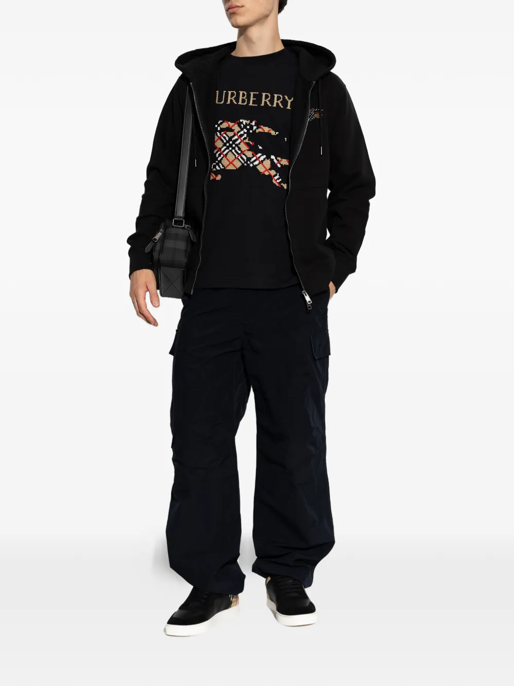 Burberry Broek met wijde pijpen Blauw