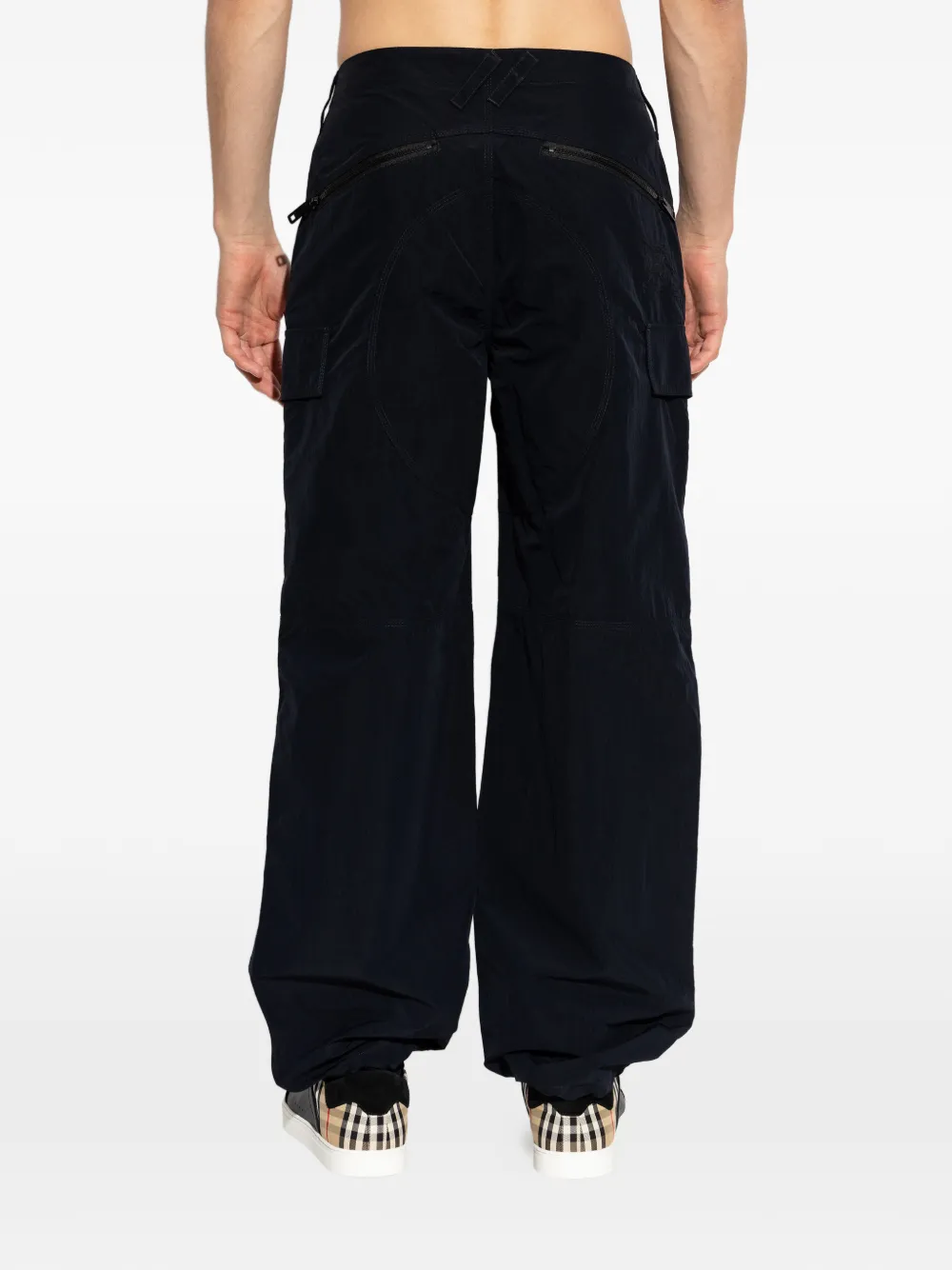 Burberry Broek met wijde pijpen Blauw