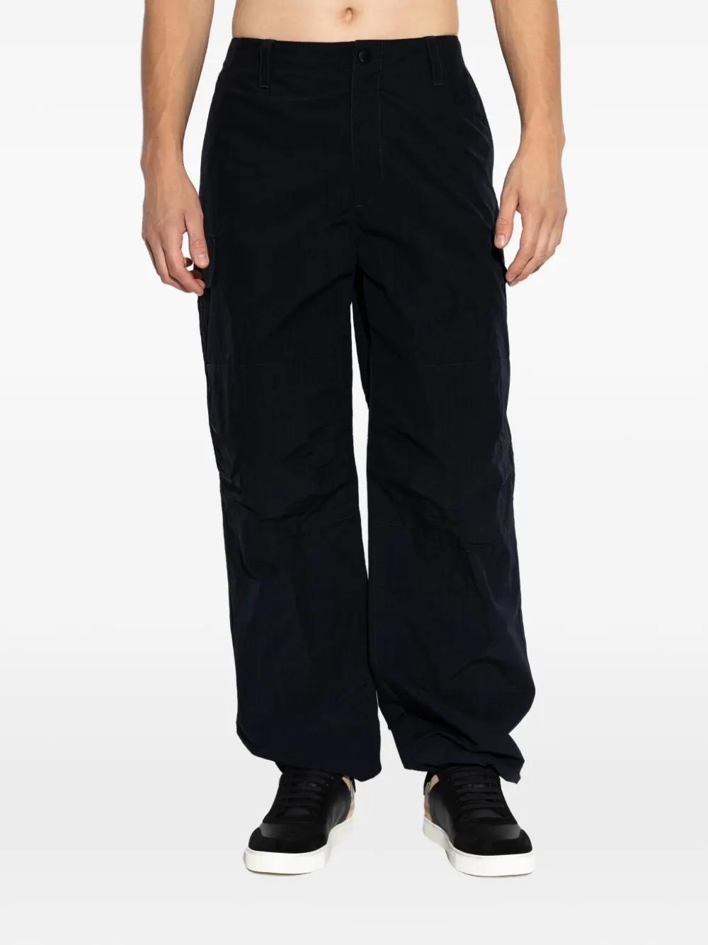 Burberry Broek met wijde pijpen Blauw