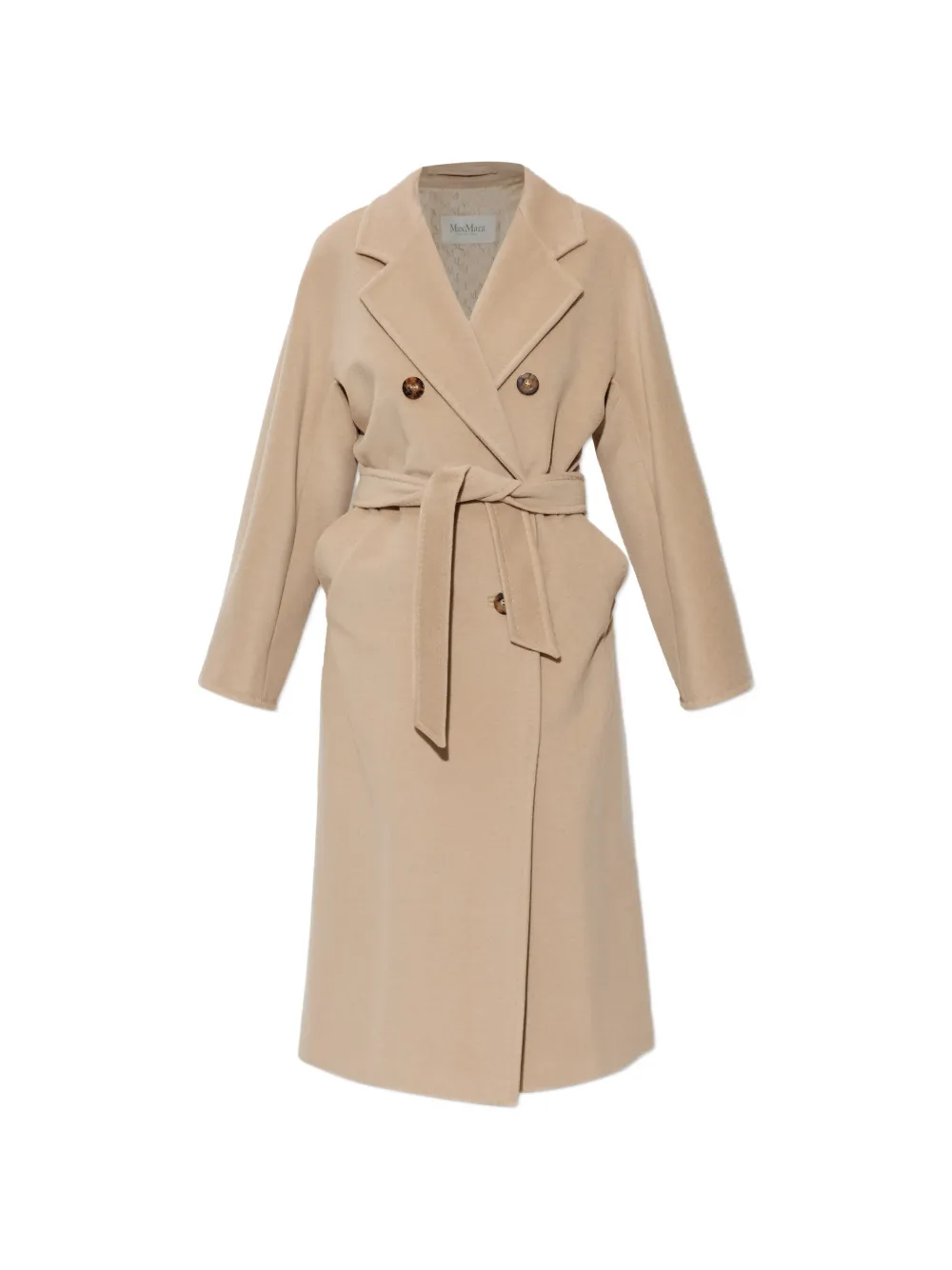 Max Mara Madame double-breasted coat - Nude