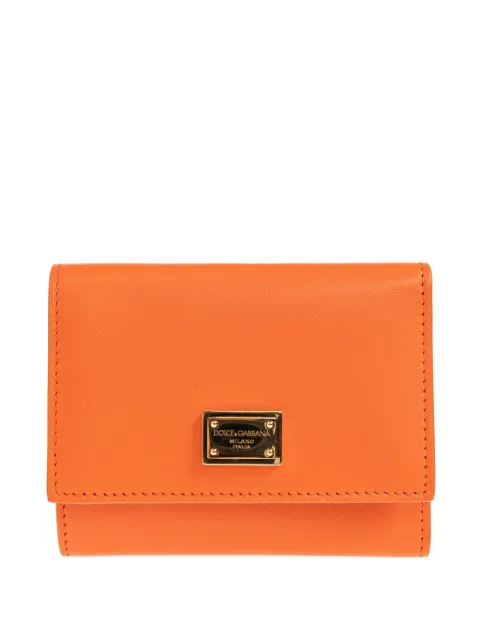 Dolce & Gabbana logo-plaque leather wallet