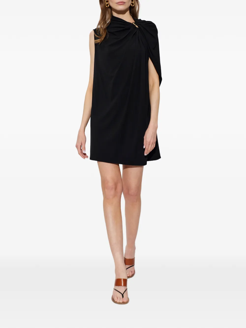 Sportmax Epoche gedrapeerde mini-jurk Zwart