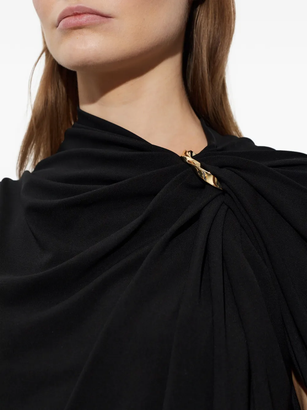 Sportmax Epoche gedrapeerde mini-jurk Zwart