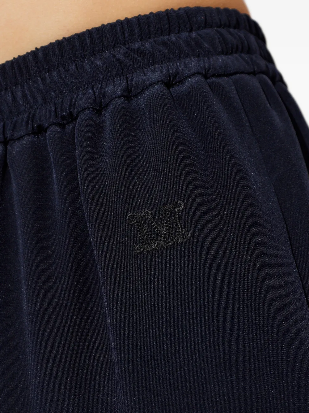 Max Mara Volonta zijden broek met wijde pijpen Blauw