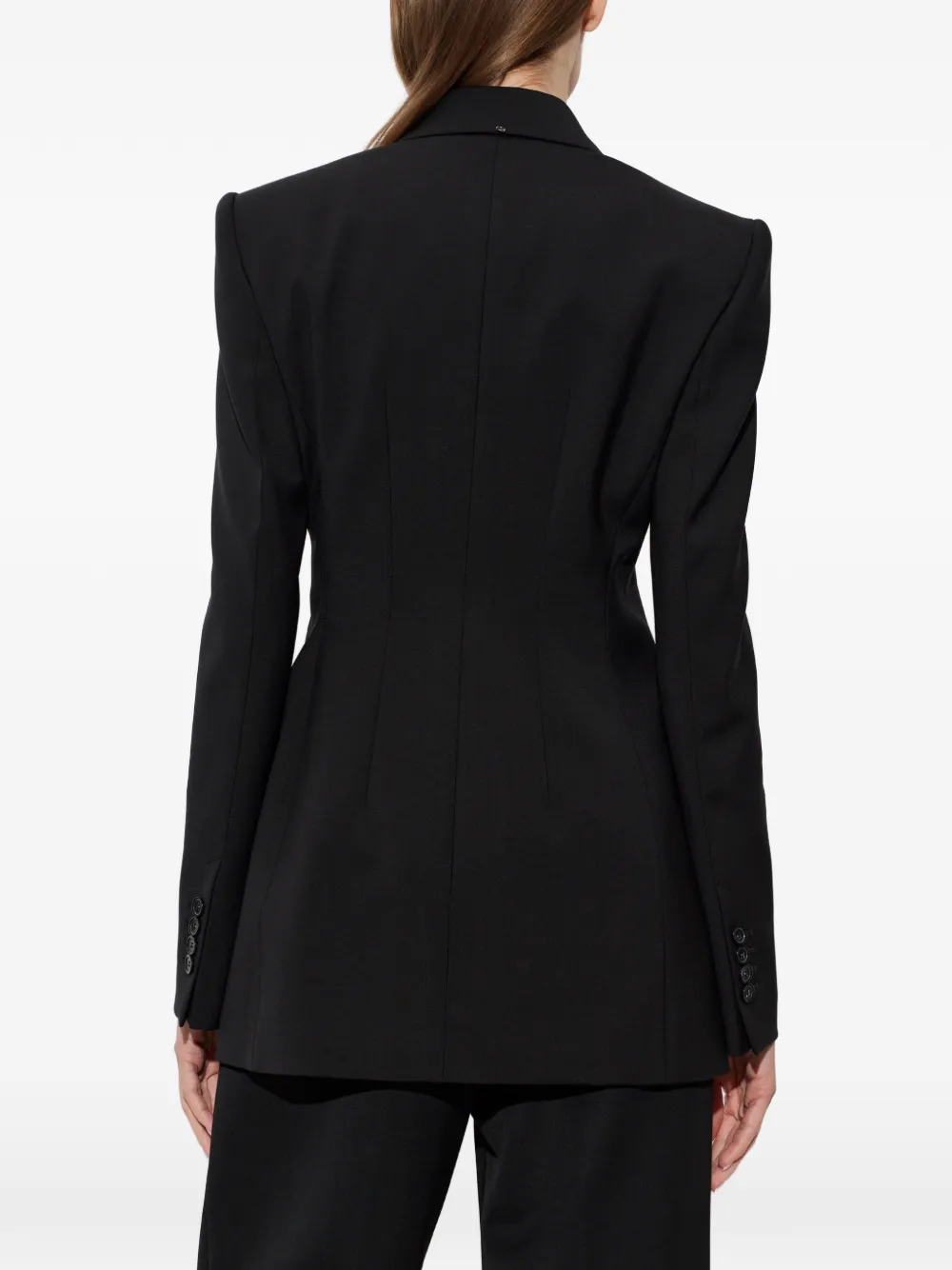 Sportmax Adamo blazer met dubbele rij knopen Zwart