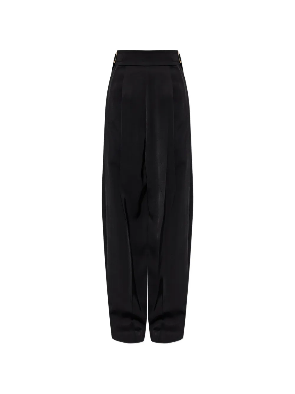 Sportmax buckle-detail pleated trousers - Nero