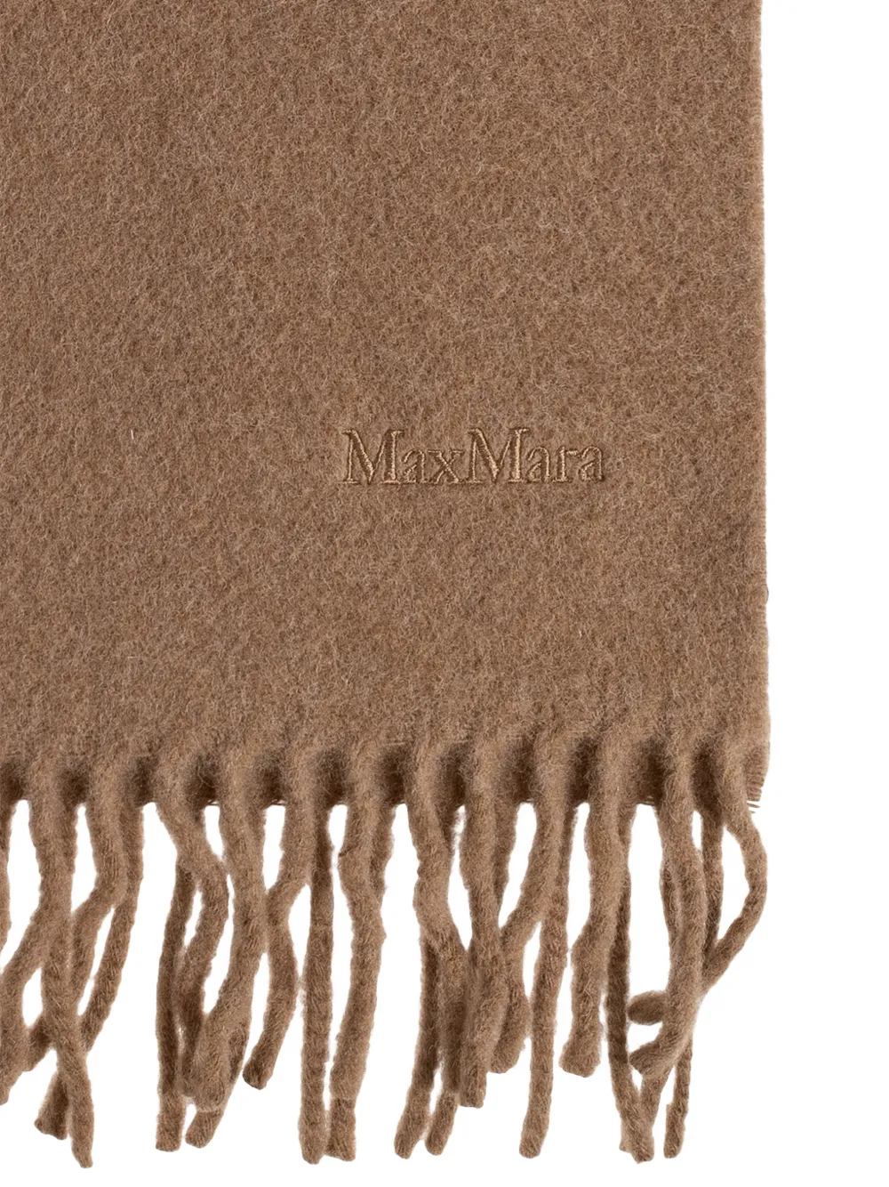 Max Mara Bufanda Fragore Con Flecos - Marrón 