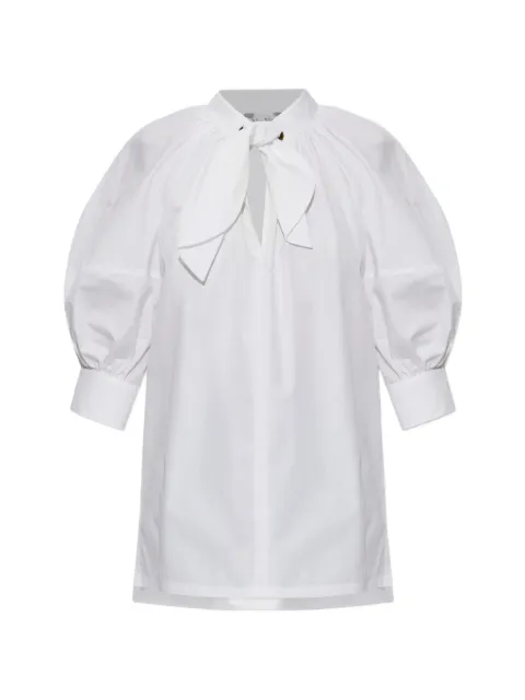 Max Mara bow-detail puff-sleeve blouse