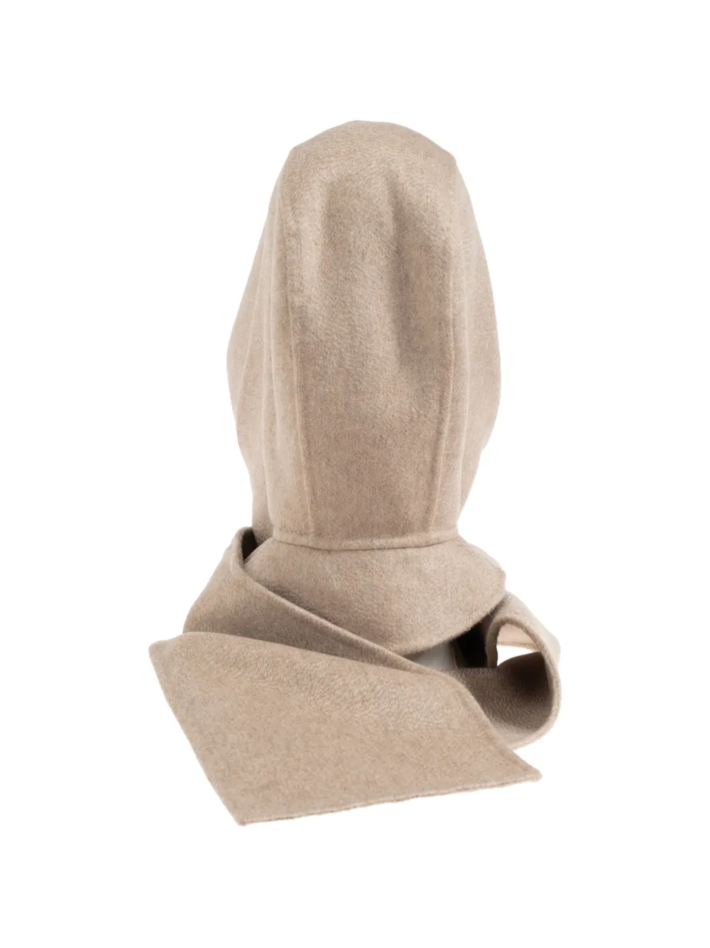  Max Mara Pashmina Erba Con Capucha - Neutro 