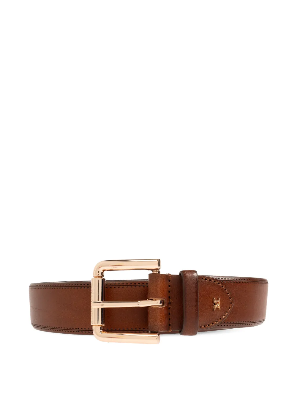 Max Mara brogue-detail belt - Marrone