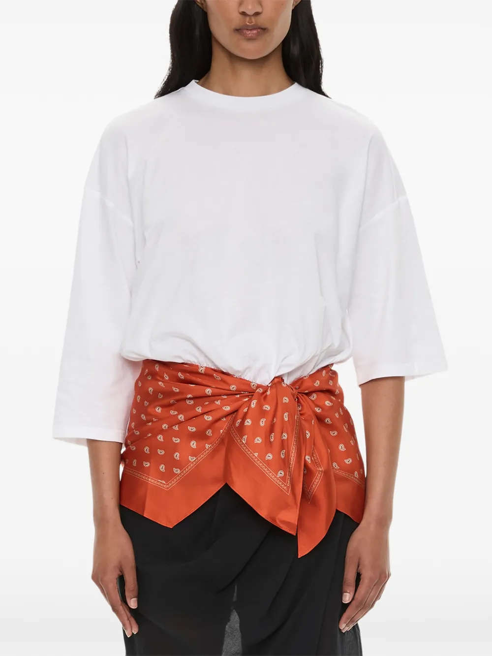 Christopher Esber Broek met gedrapeerde rok Wit