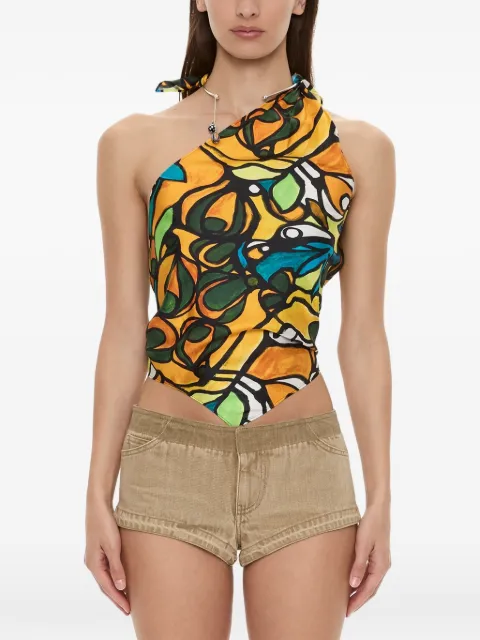 Christopher Esber Tropic Nouveau scarf-tie top
