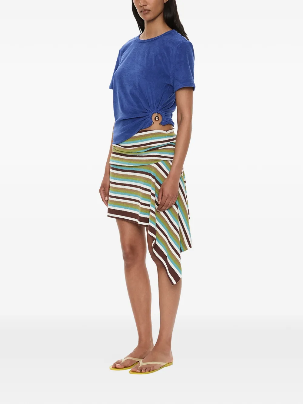 Christopher Esber Orbit T-shirt met ronde hals Blauw