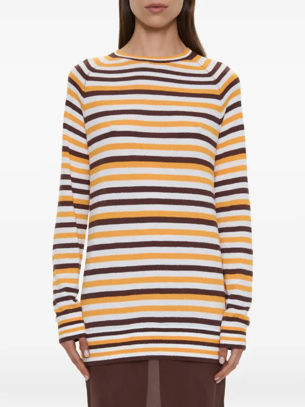 christopher esber monument maxi dress Christopher Esber Monument Stripe-knit Long Dress