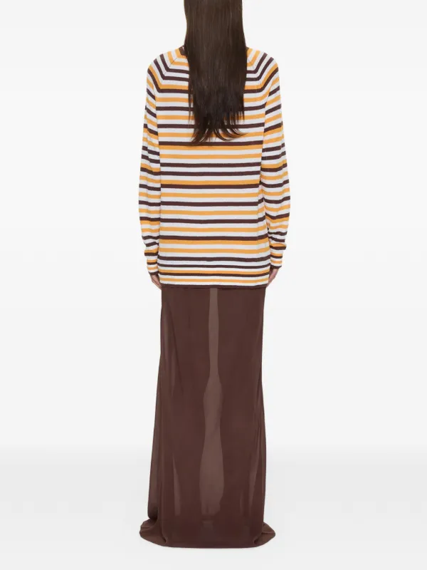 christopher esber monument maxi dress Monument cashmere and silk-satin maxi dress - brown