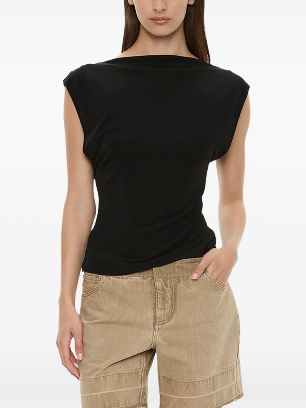 Christopher Esber tortoise chain-link top - Nero