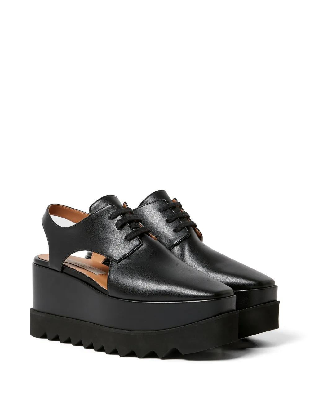 Stella McCartney Elyse derby schoenen met sleehak Zwart