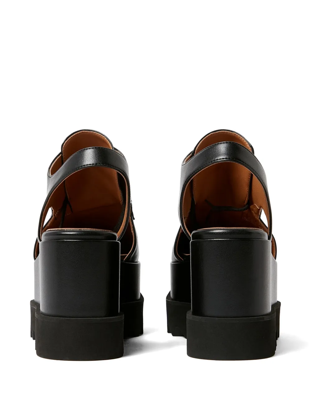 Stella McCartney Elyse derby schoenen met sleehak Zwart