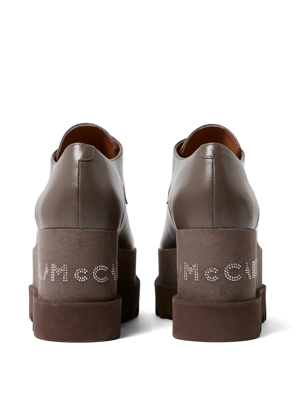 Stella McCartney Elyse derby schoenen met logodetail Bruin