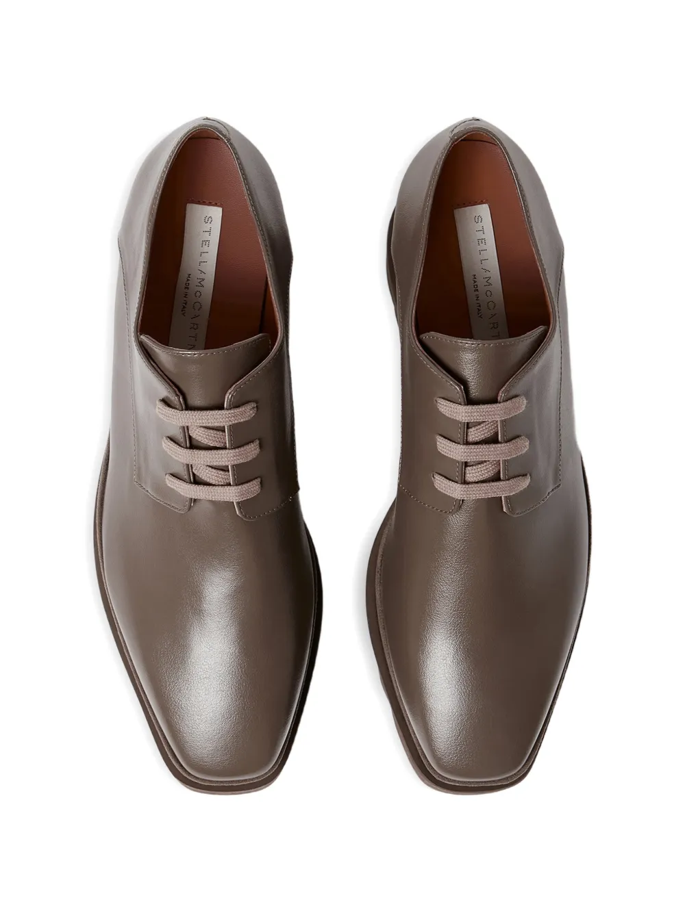 Stella McCartney Elyse derby schoenen met logodetail Bruin