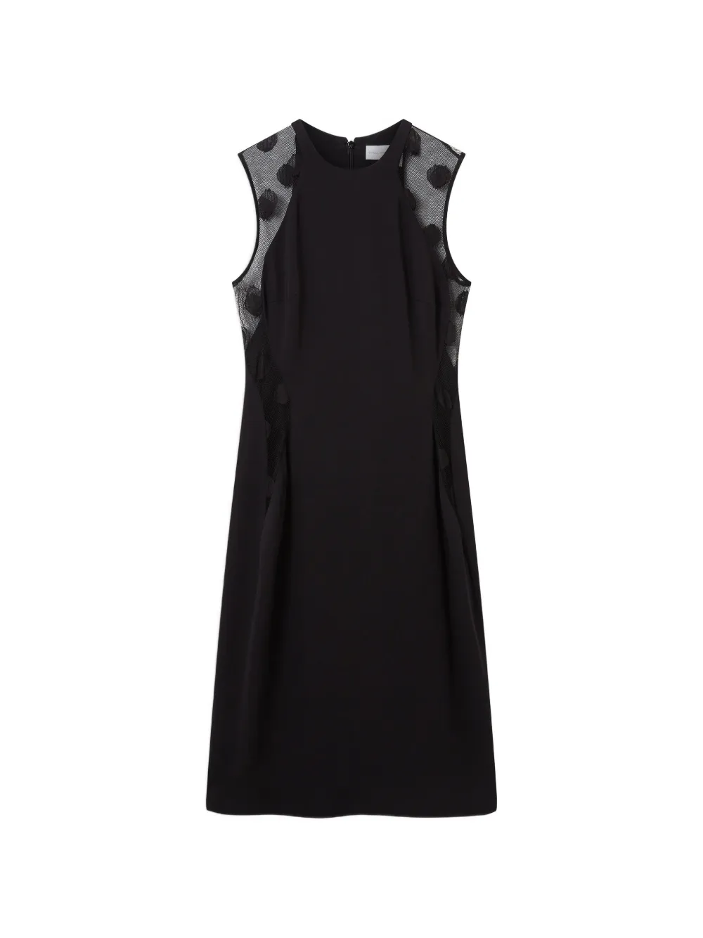Stella McCartney polka-dot mesh-panel mini dress - Nero