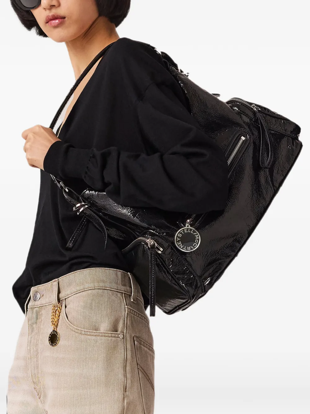 Stella McCartney Dartmoor schoudertas Zwart