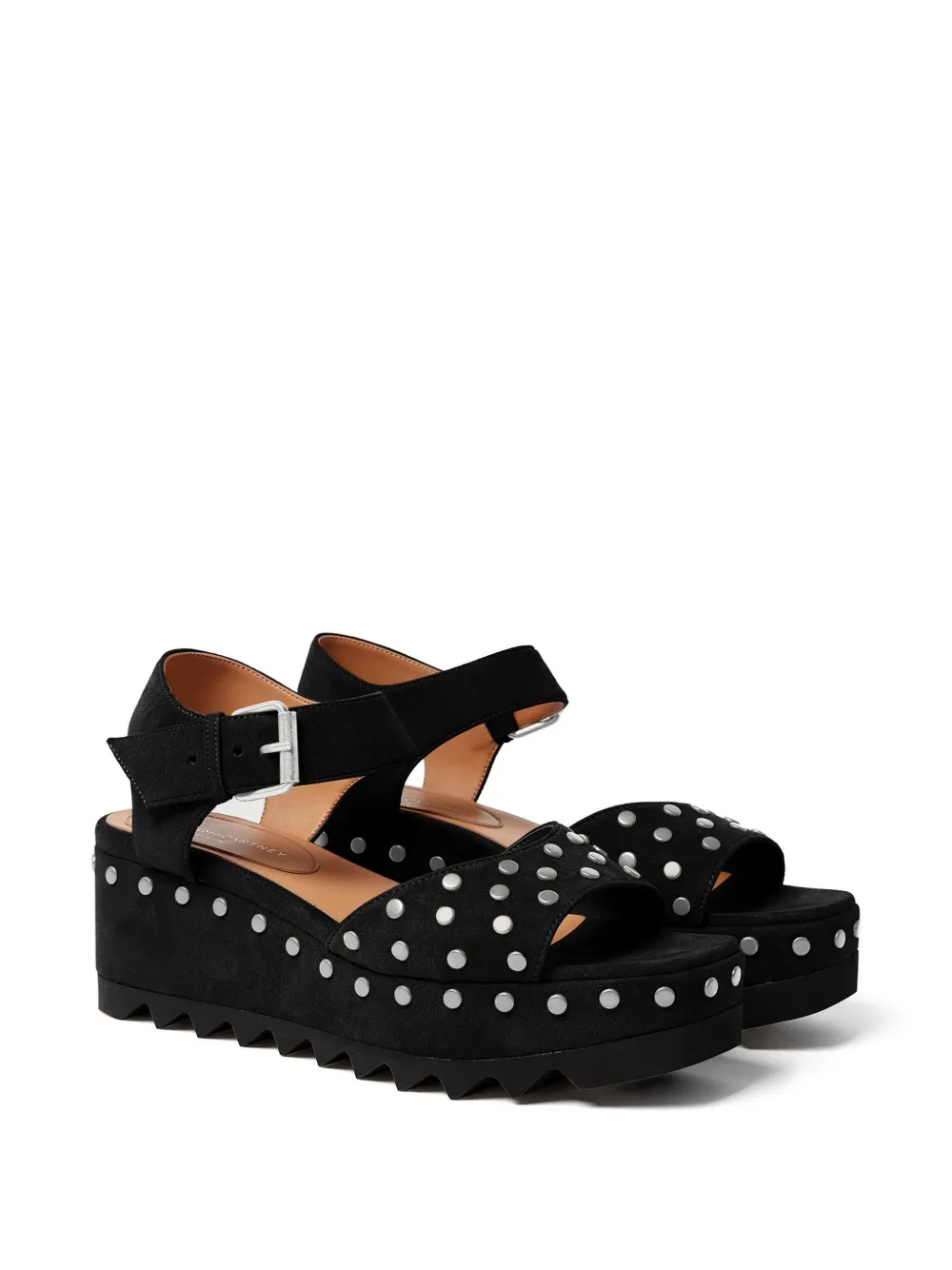 Stella McCartney Elyse studded platform sandals Zwart