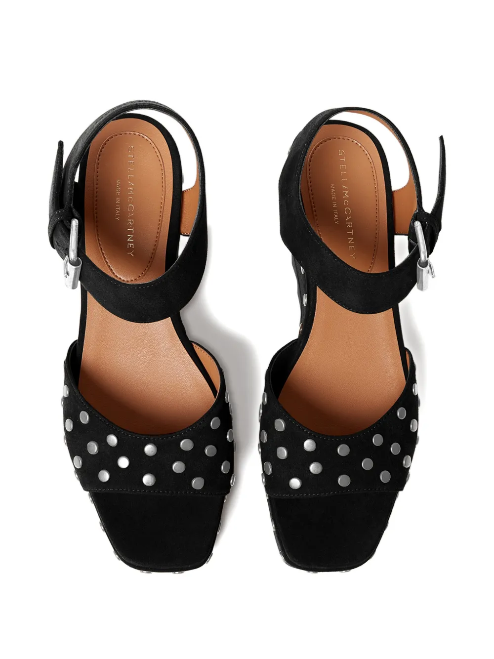 Stella McCartney Elyse studded platform sandals Zwart
