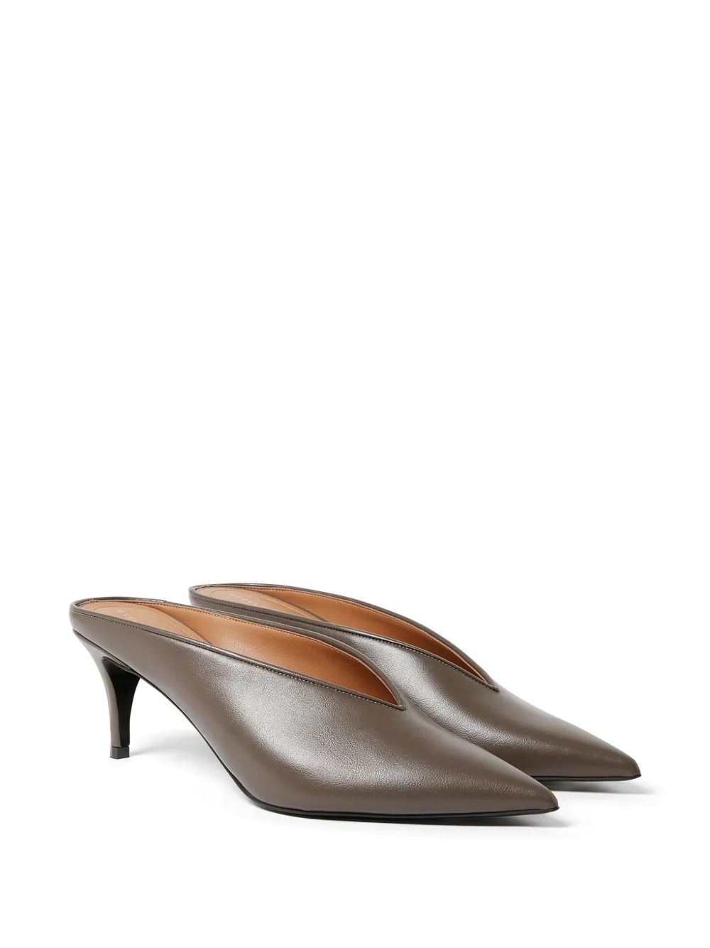 Stella McCartney pointed-toe V-cut mules Bruin