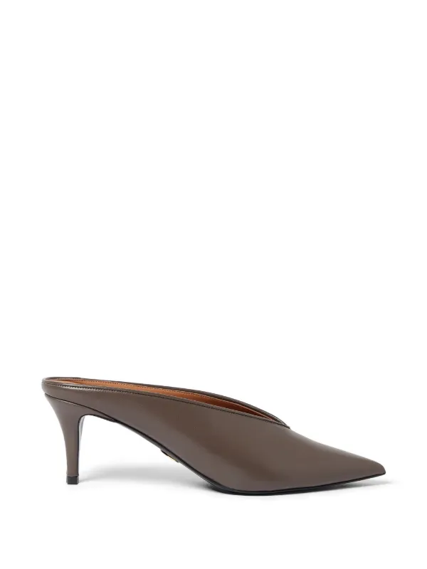 Stella McCartney Kitten Heel Mules in Brown