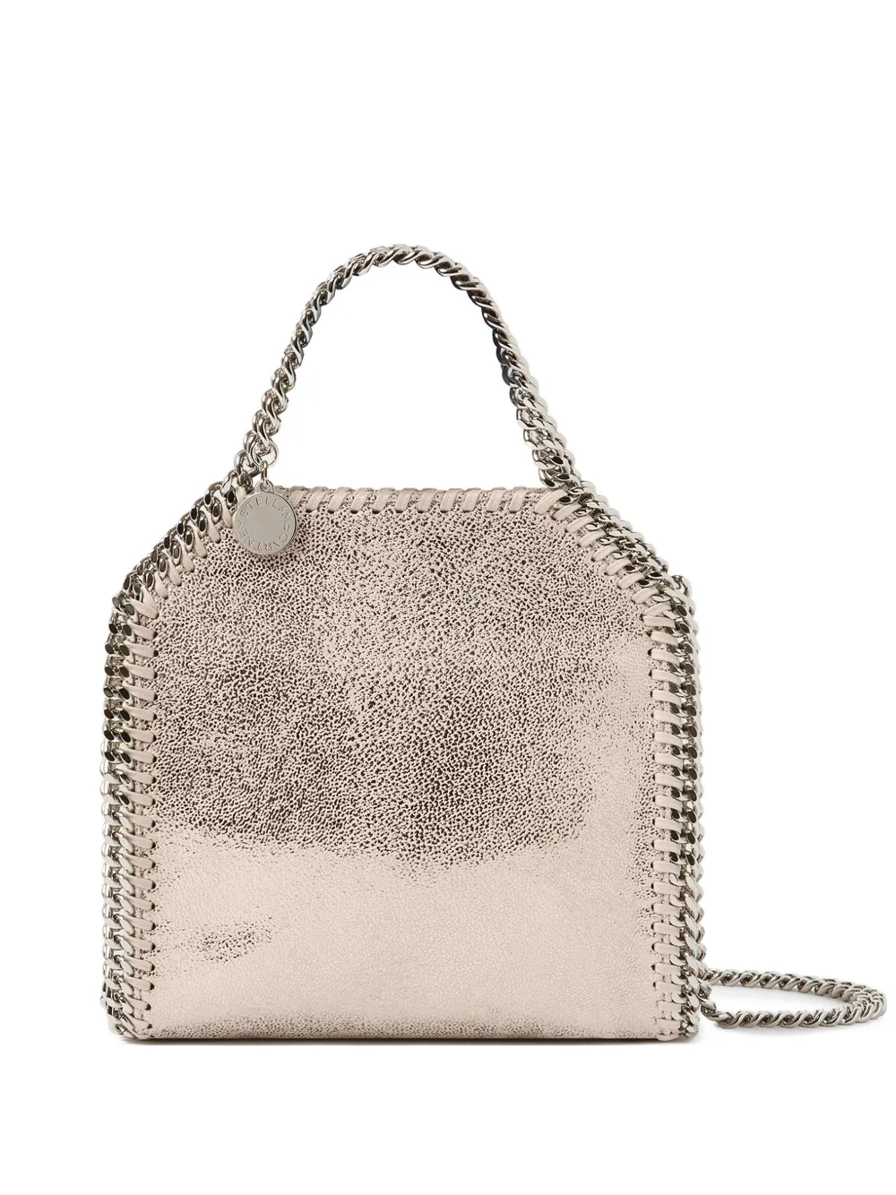 Stella McCartney Borsa Tiny Falabella mini con bordo a catena - Rosa
