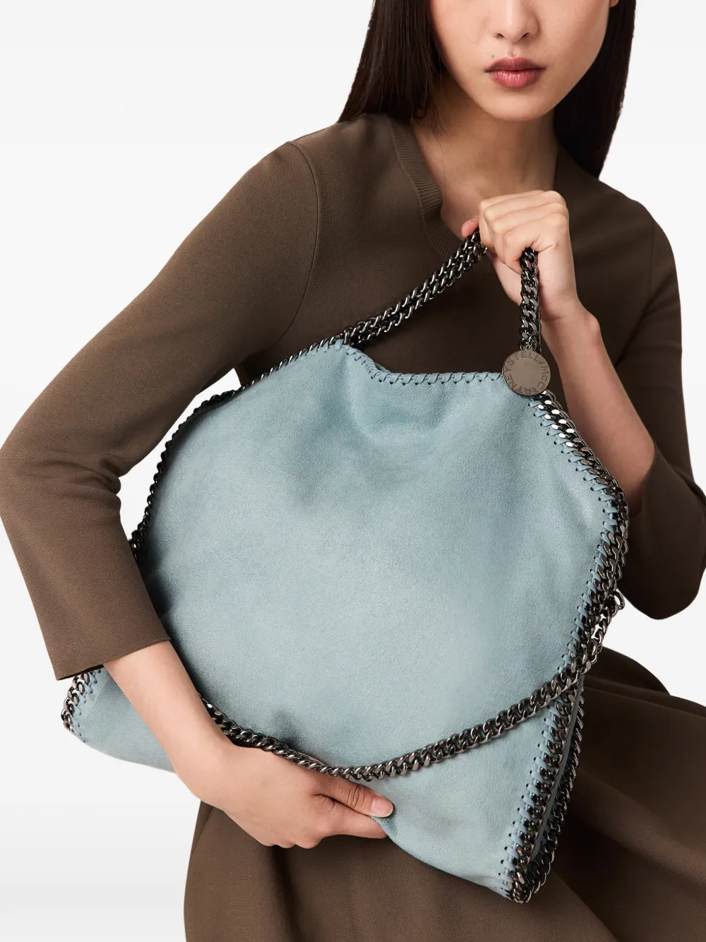Stella McCartney Falabella shopper met omslag Blauw