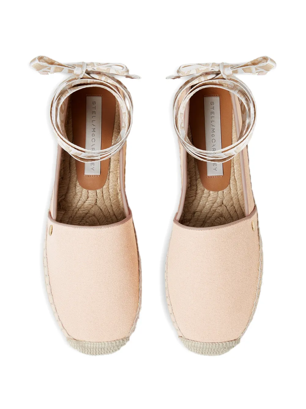 Stella McCartney Gaia flat espadrilles Roze