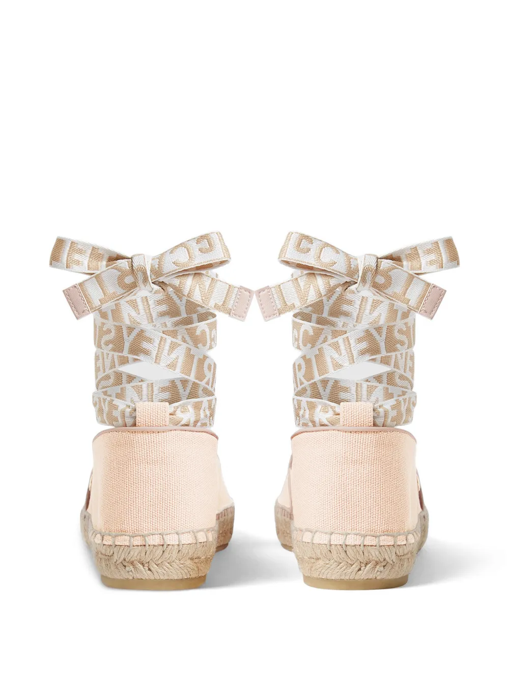 Stella McCartney Gaia flat espadrilles Roze