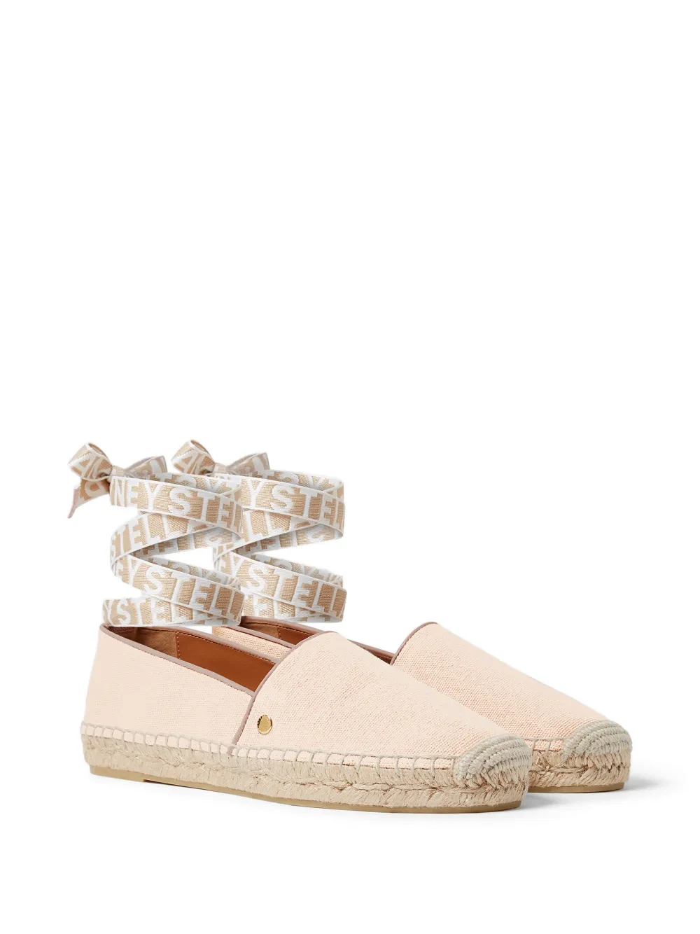 Stella McCartney Gaia flat espadrilles Roze