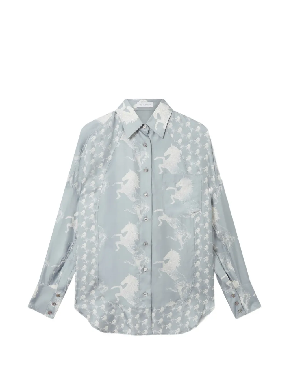 Stella McCartney Camicia con stampa - Blu