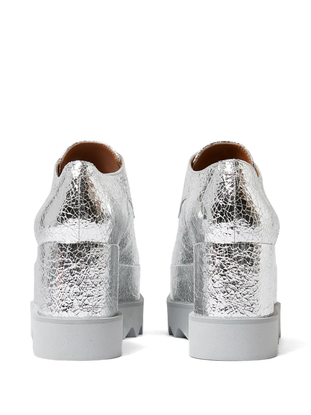 Stella McCartney Elyse derby veterschoenen Zilver