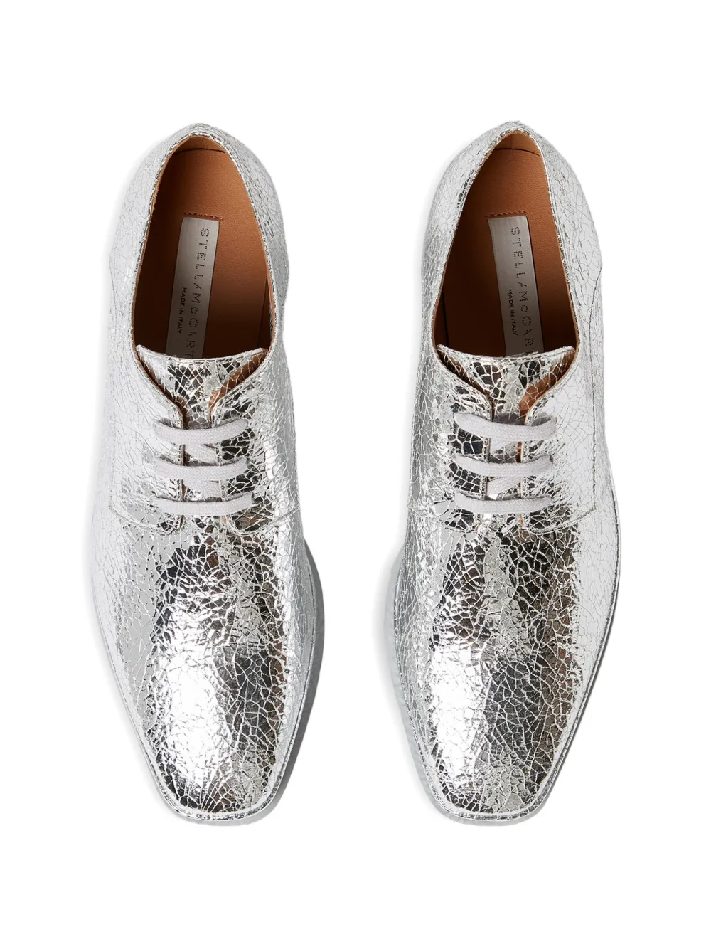 Stella McCartney Elyse derby veterschoenen Zilver