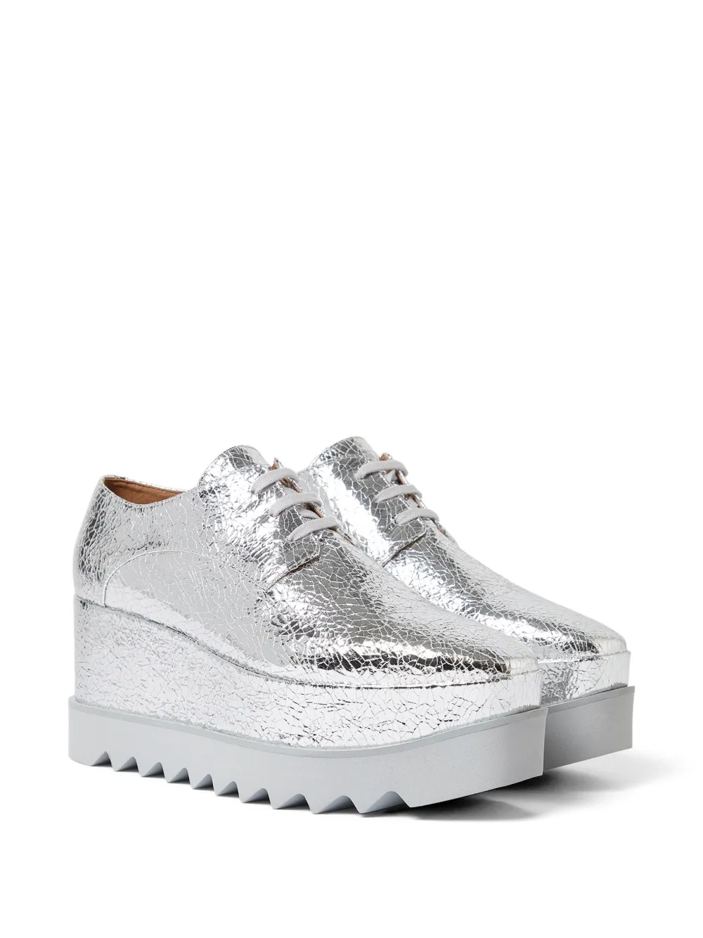 Stella McCartney Elyse derby veterschoenen Zilver
