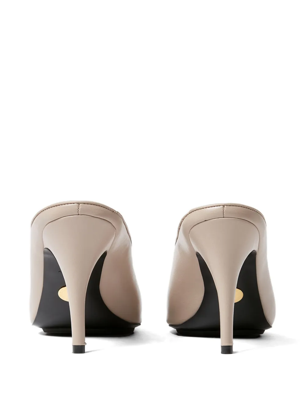 Stella McCartney pointed-toe V-cut mules Beige